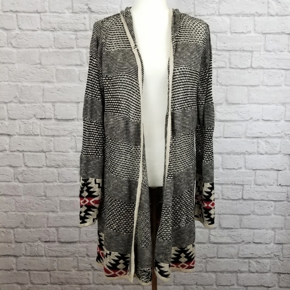 Live And Let Live black cream red hooded cardigan - Picture 6 of 8
